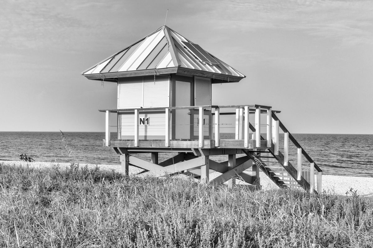Florida, South Florida, Delray Beach, Lifeguard Station – A Serene View