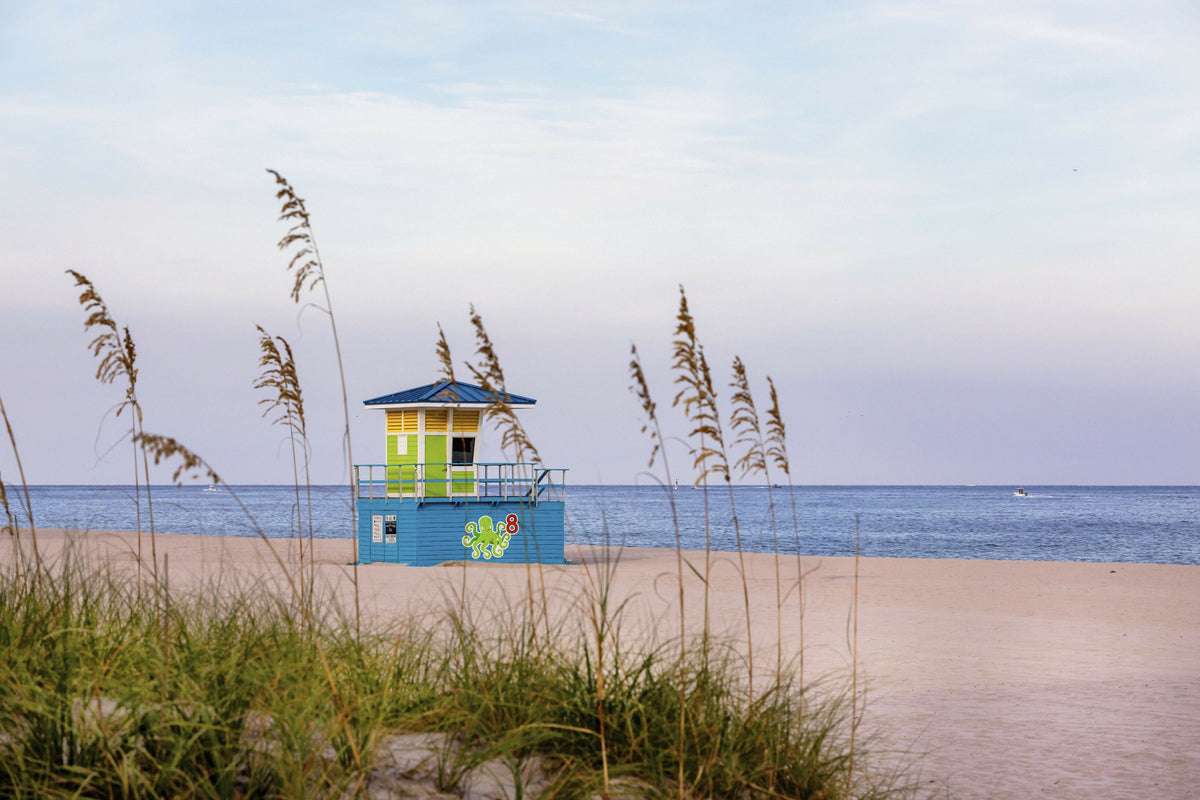 Florida, South Florida, Pompano Beach, Lifeguard Station