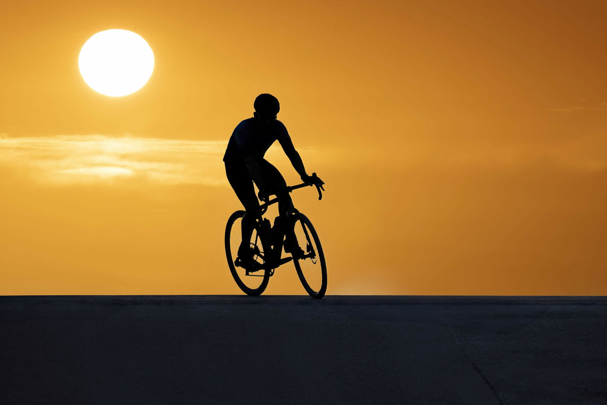 Silhouette of Bicycle Rider
