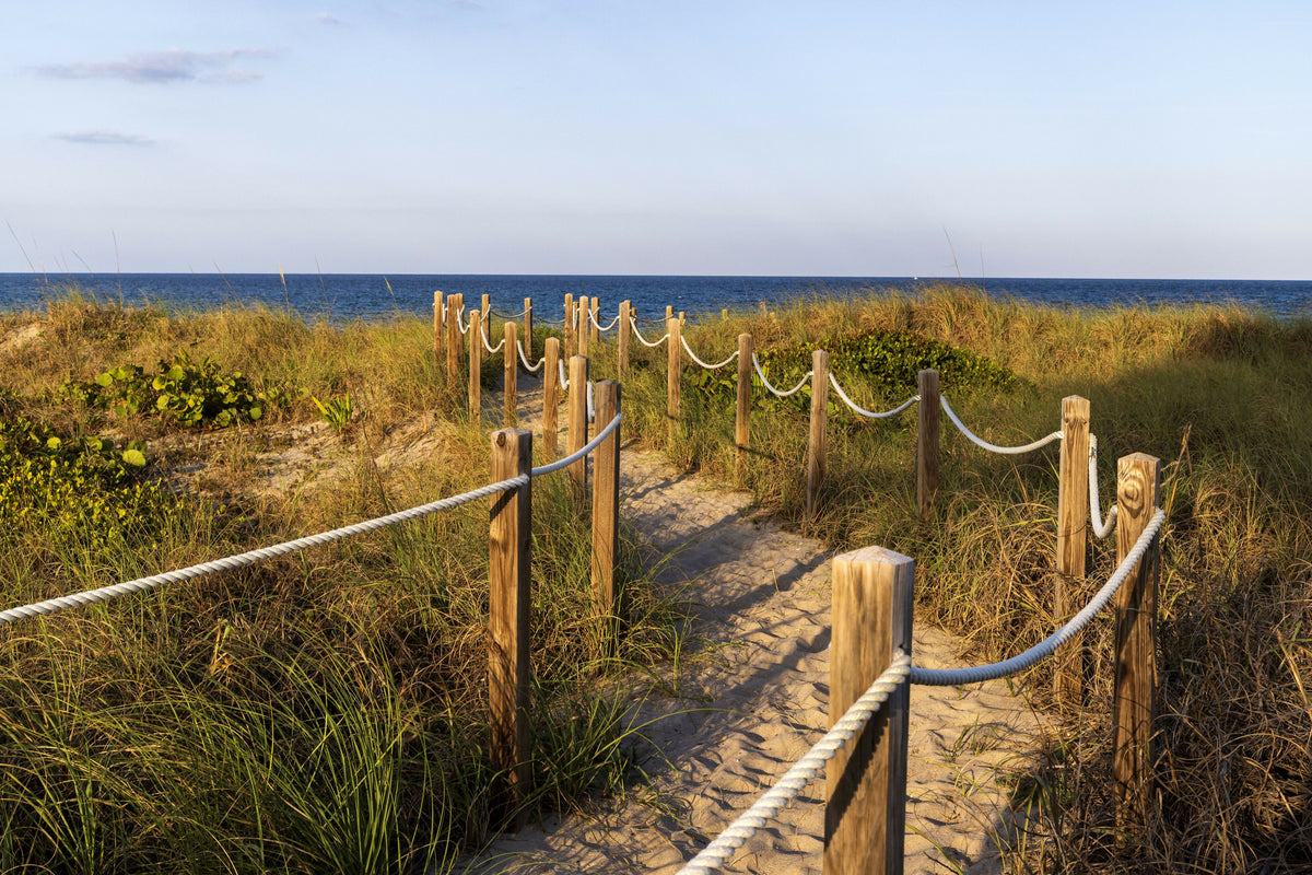 Florida, Delray Beach, Pathway Leading to Beach – A Tropical View