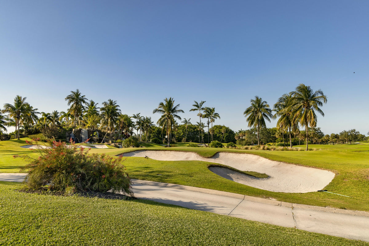 Florida, Boca Raton, Golf Course with Palm Trees – A Scenic View