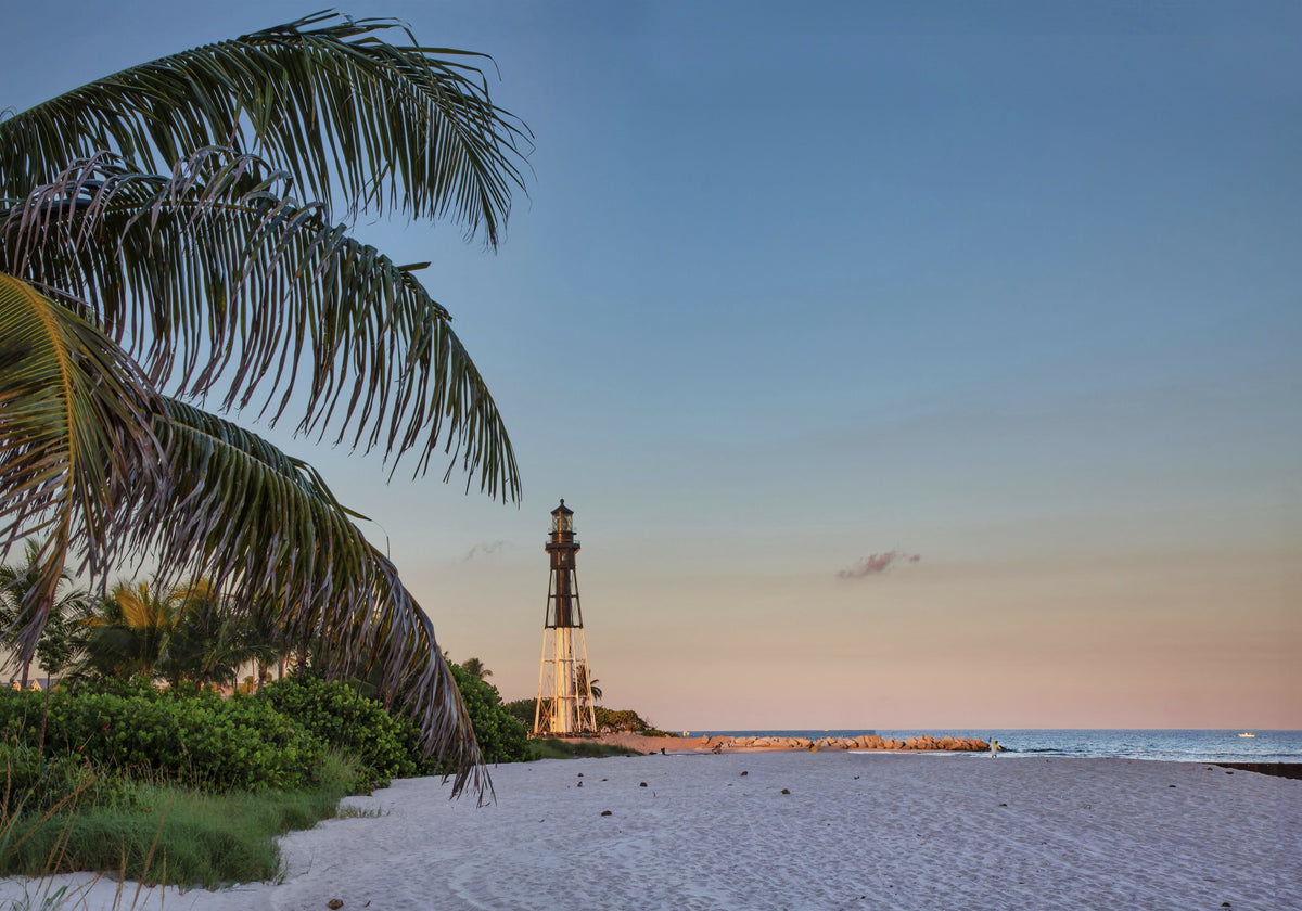 Florida, South Florida, Pompano Beach, View of Hillsboro Lighthouse – A Peaceful View