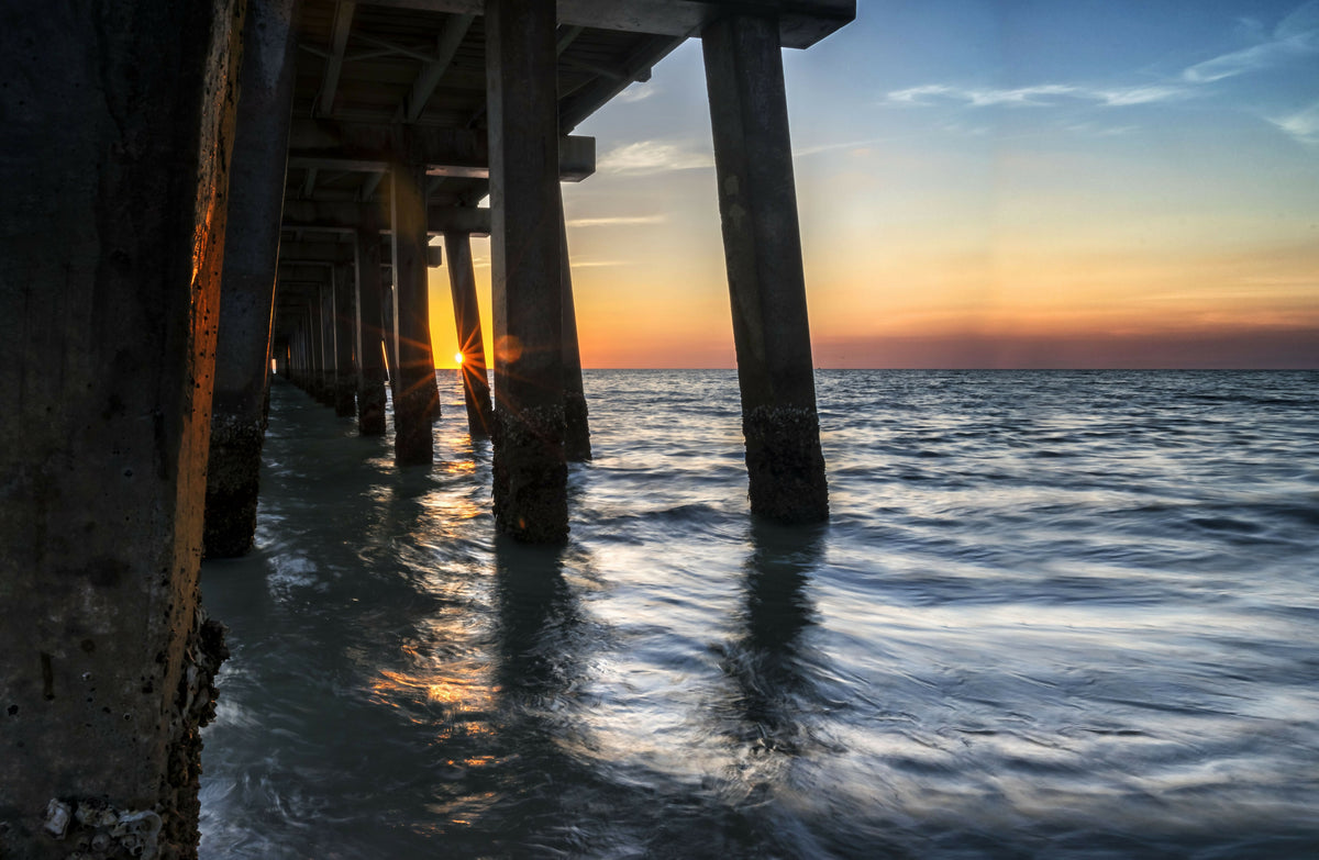 Florida, Naples, Pier at Sunset