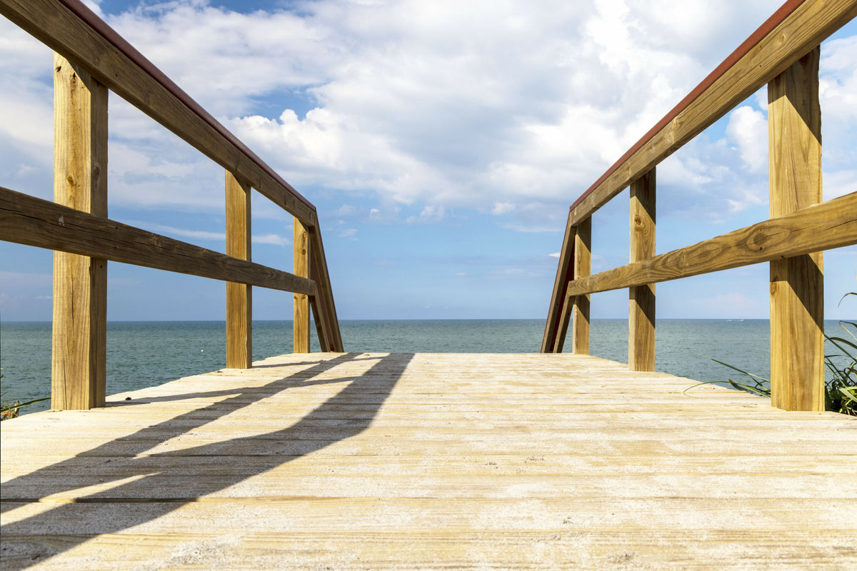 Staircase Facing the Ocean