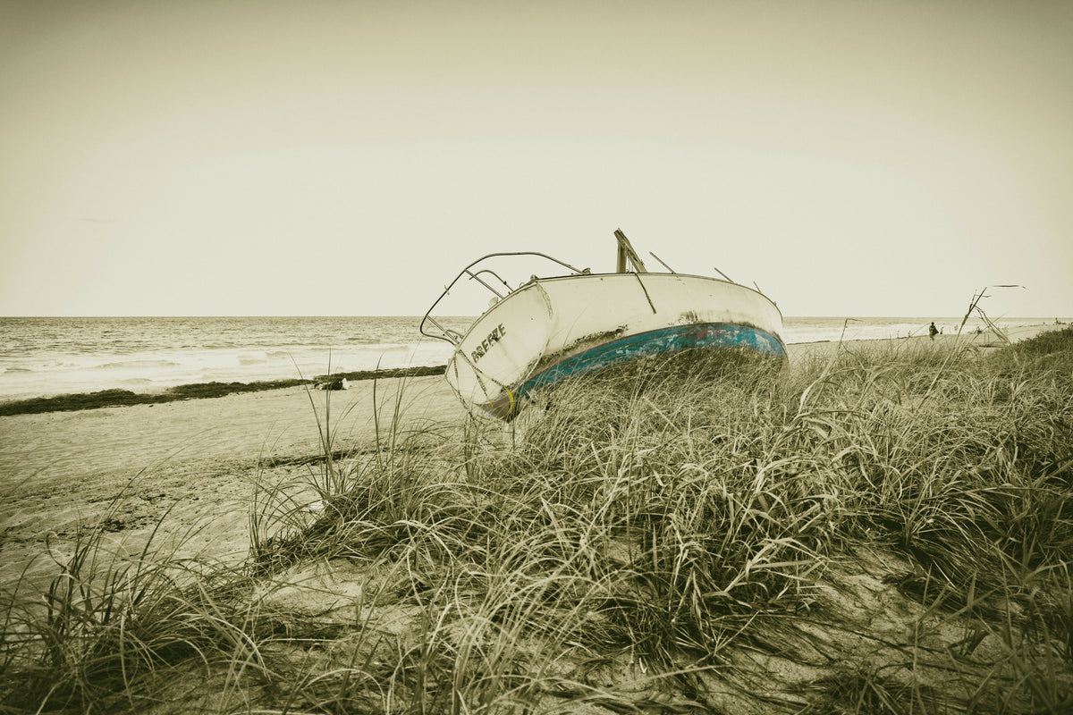 Scenic Boat Wreck on Beach