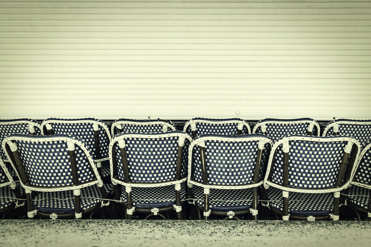 Restaurant Chairs Lined Up