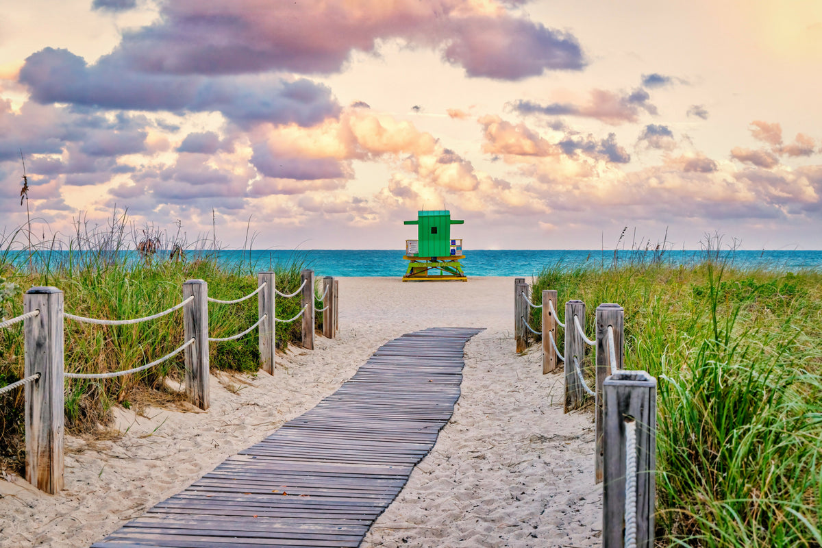 Florida, Miami Beach, South Beach, Lifeguard Station – A Serene View
