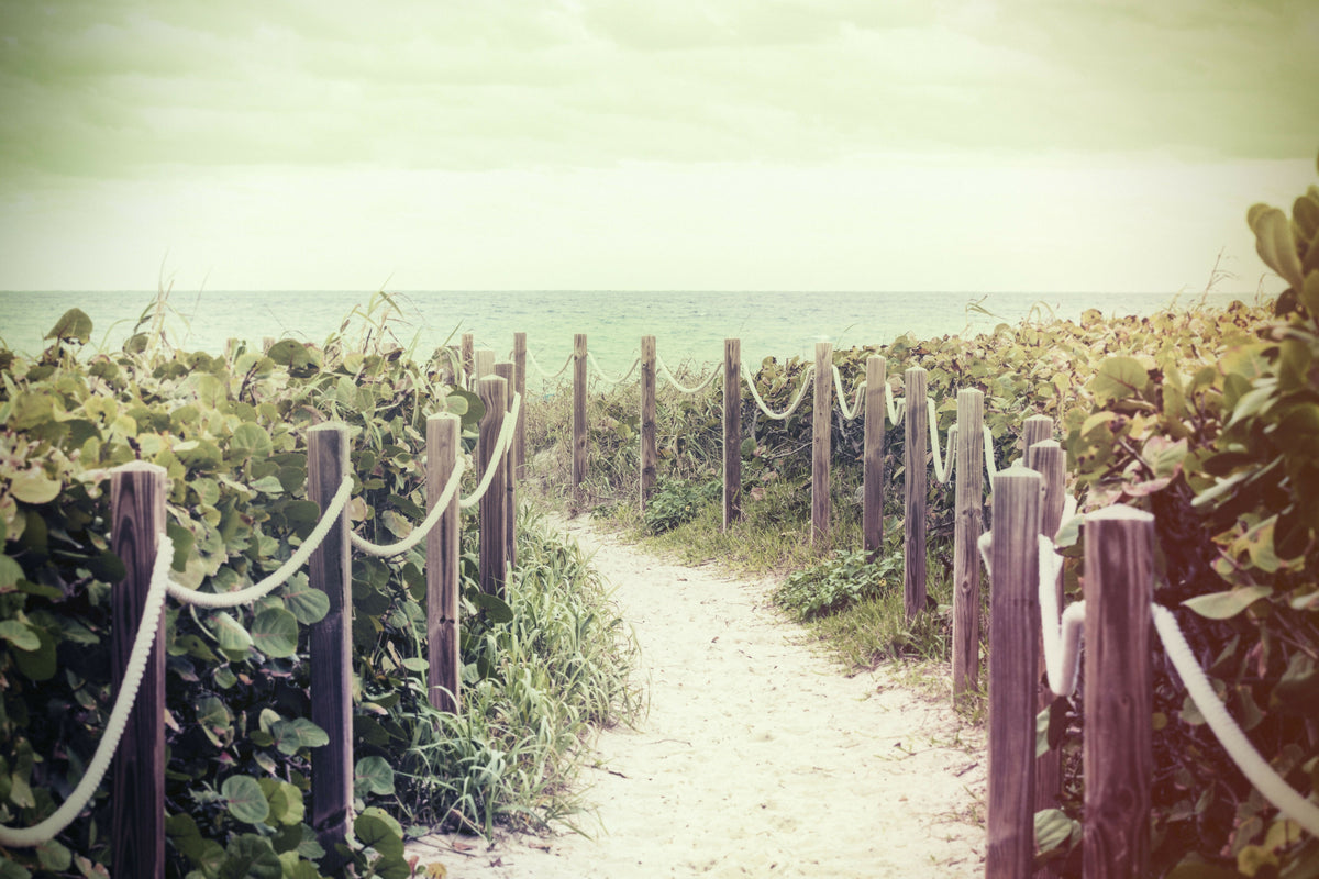 Florida, Delray Beach, Pathway Leading to Beachfront