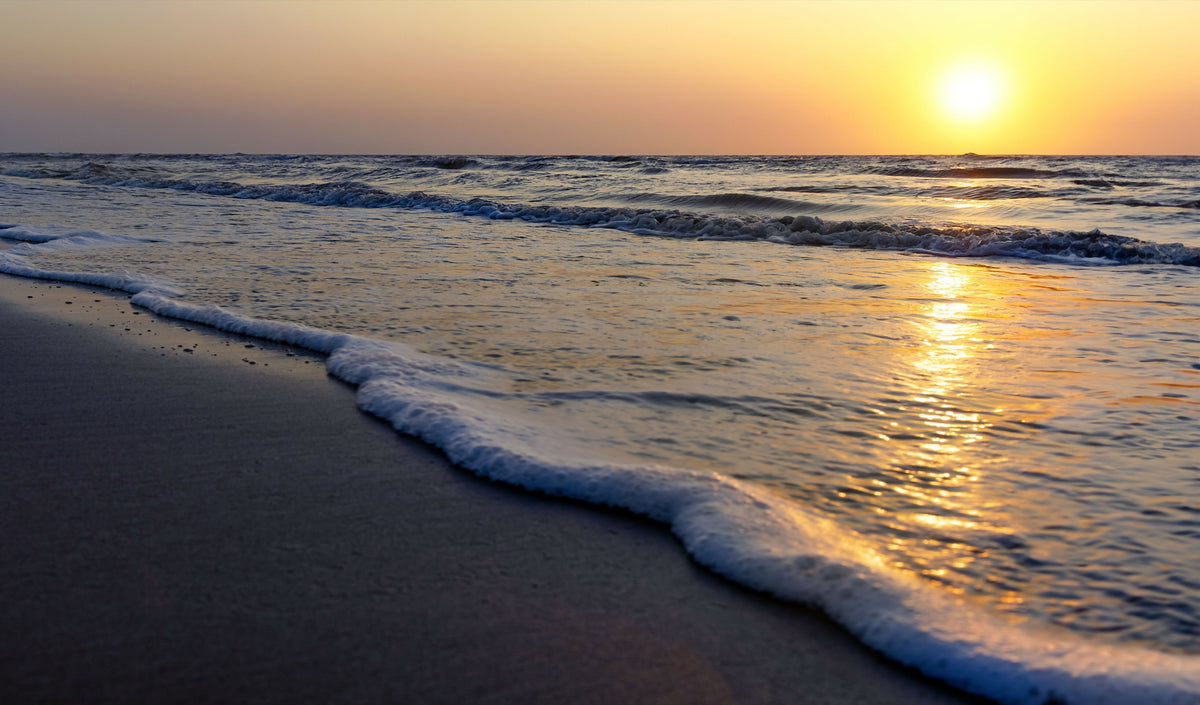 Colombia, Bolivar, Cartagena, Sunset at La Boquilla Beach