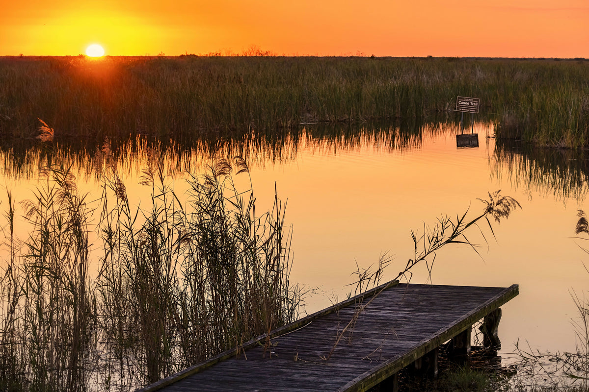 Peaceful Sunset over the Everglades