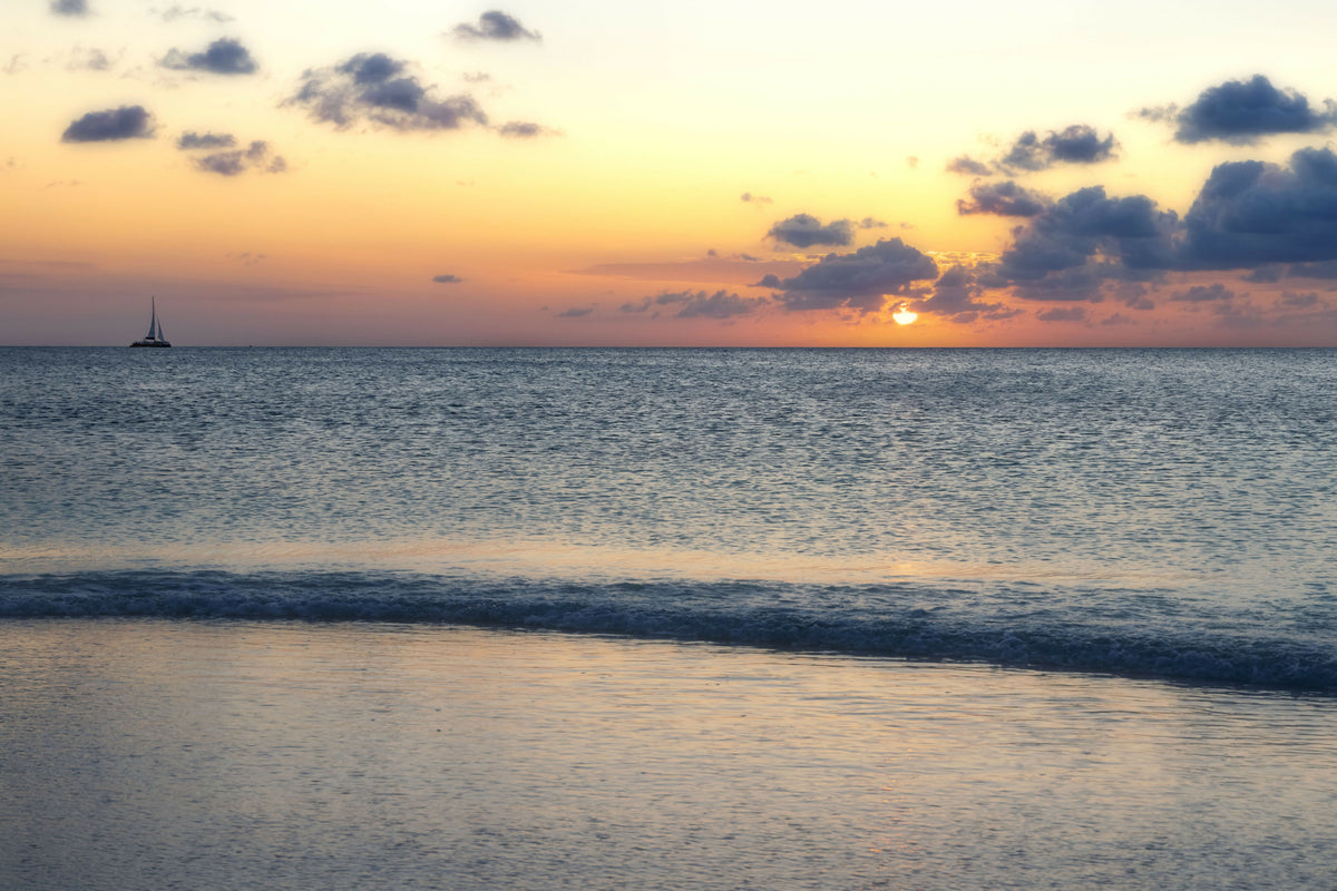 Aruba, Juanita Beach, Sunset Scene