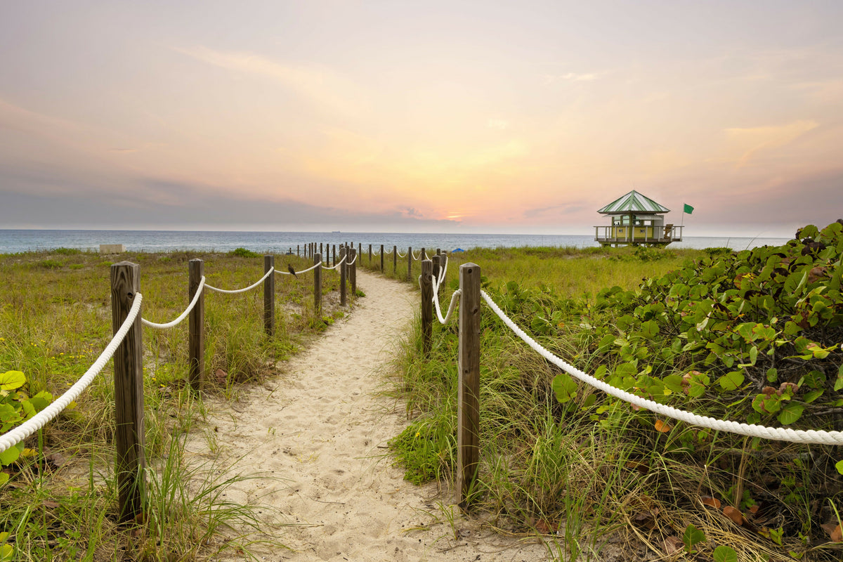 Florida, South Florida, Delray Beach, Path Heading Towards the Beach