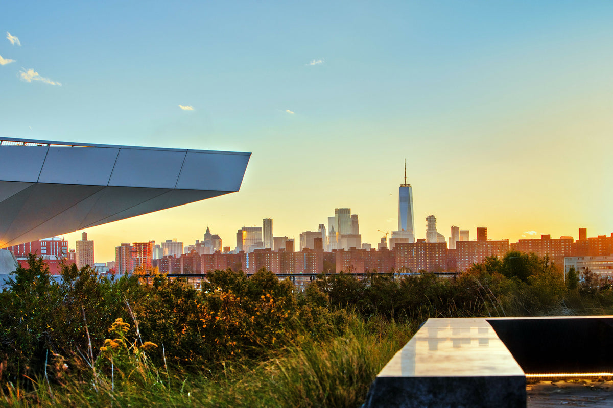 New York City, Midtown Skyline and Phase 2 Observation Deck, Seen from Hunters Point South Park, Long Island City, Queens