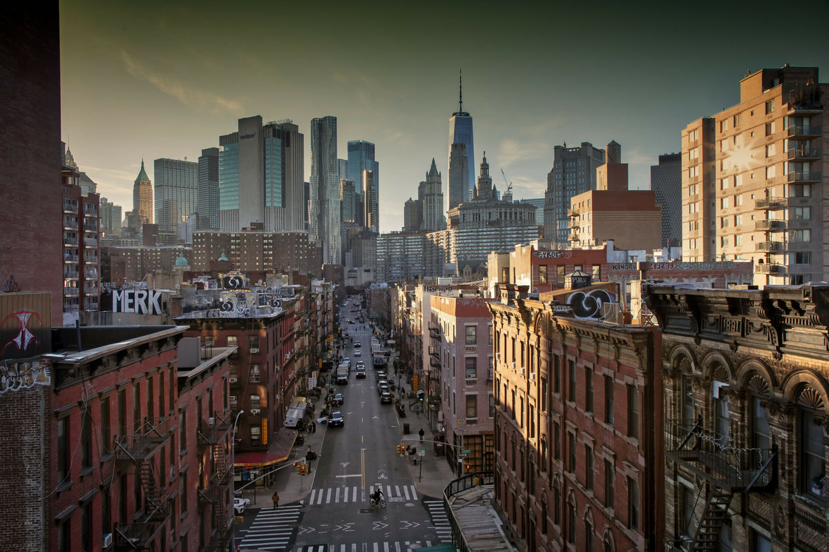 New York City, Lower Manhattan, China Town View from Manhattan Bridge – A Beautiful View