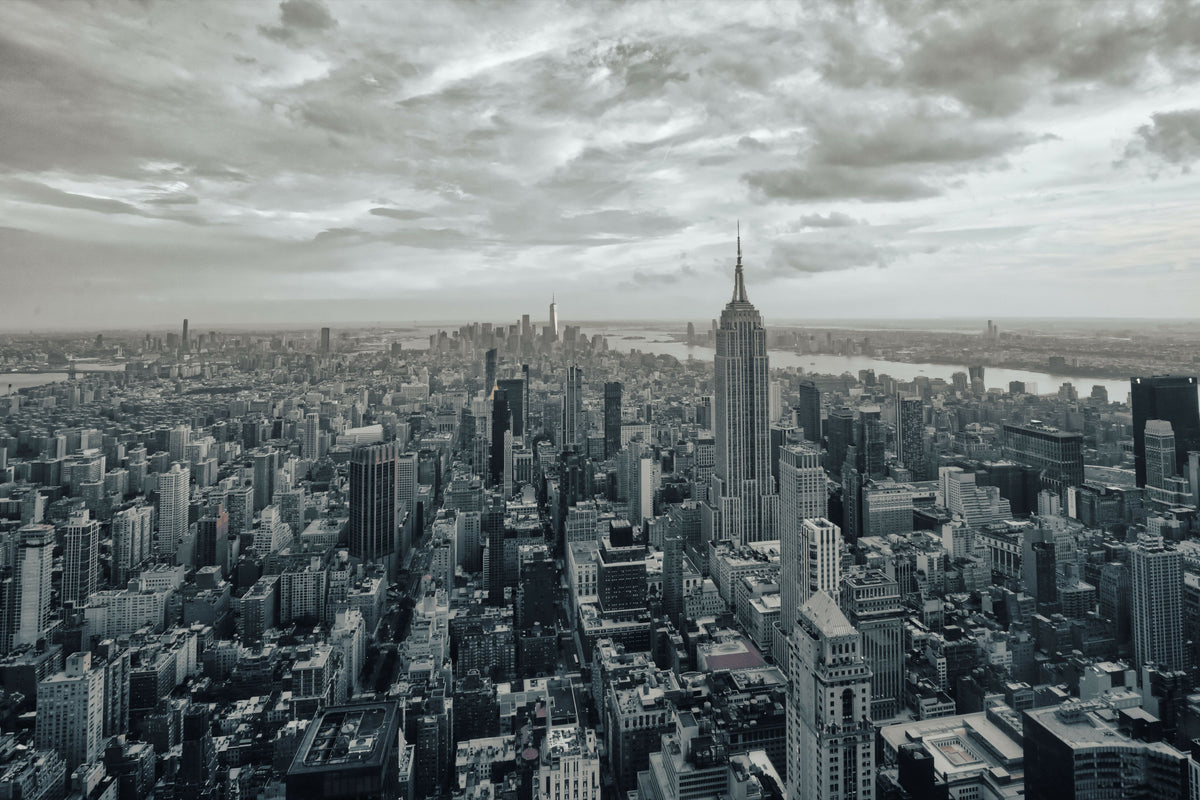 New York City, Manhattan, Midtown, Aerial Cityscape of the City's Buildings and Skyscrapers