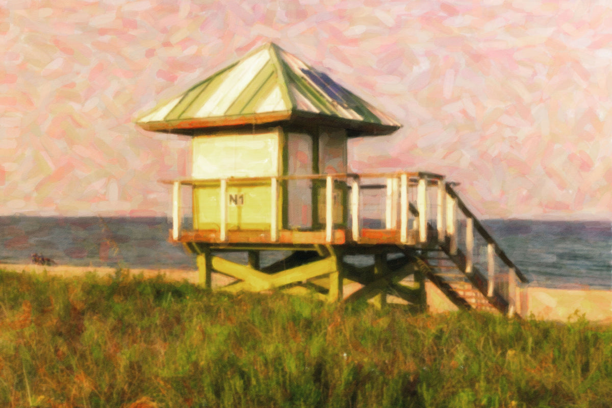 Florida, South Florida, Delray Beach, Lifeguard Station – A Moody View