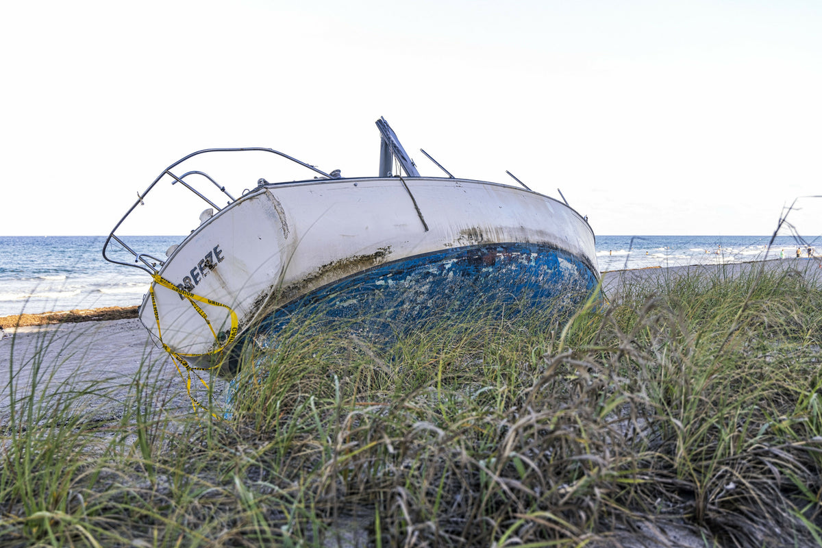 Boat Wreck on Beach