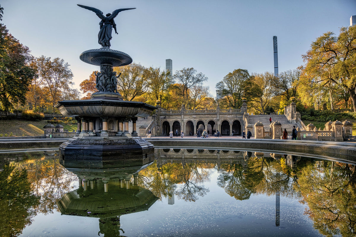 NY, NYC, Central Park, Bethesda Terrace, Bethesda Fountain – A Colorful View